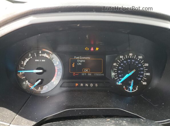 2FMPK3G98JBC47180 2018 FORD EDGE Blue Widok zestawu wskaźników