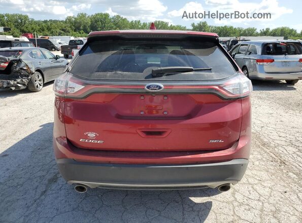 2FMPK3J82JBC30116 2018 FORD EDGE Red Հետևի տեսք