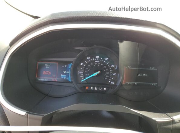 2FMPK3J82JBC30116 2018 FORD EDGE Red Սարքավորումների վահանակի տեսք