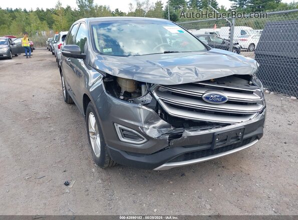 2FMPK3J86JBB89876 2018 FORD EDGE Gray Widok z przodu