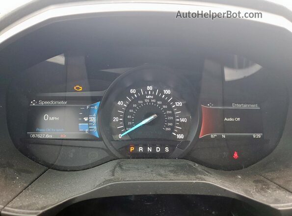 2FMPK3J96JBB59401 2018 FORD EDGE Silver Вид щитка приладів