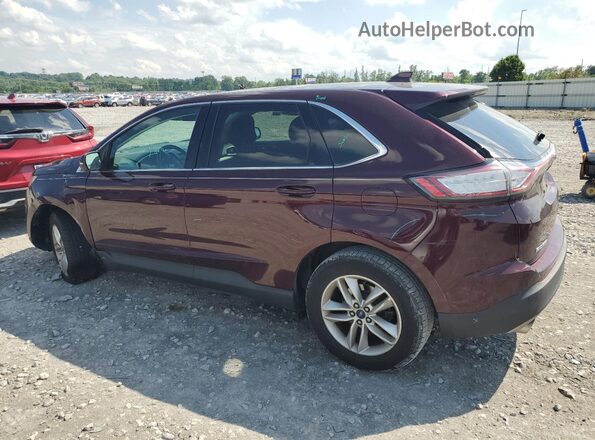 2FMPK3J96JBB94469 2018 FORD EDGE Maroon Trasero izquierdo