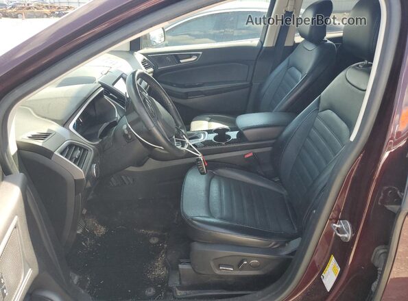 2FMPK3J96JBB94469 2018 FORD EDGE Maroon Vista interior delantera