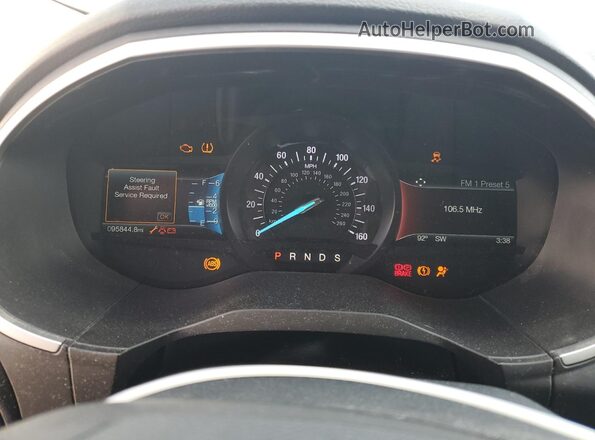 2FMPK3J96JBB94469 2018 FORD EDGE Maroon Vista del cuadro de instrumentos