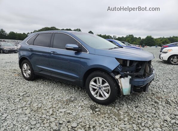 2FMPK3J9XJBC57766 2018 FORD EDGE Blue წინა მარჯვენა
