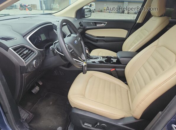 2FMPK3J9XJBC57766 2018 FORD EDGE Blue წინა სალონის ხედი