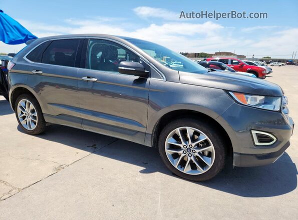 2FMPK3K81JBB72109 2018 FORD EDGE Gray Przód prawy