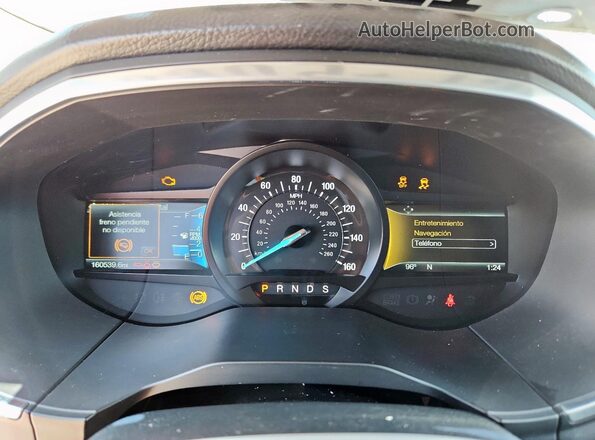 2FMPK3K81JBB72109 2018 FORD EDGE Gray Widok zestawu wskaźników