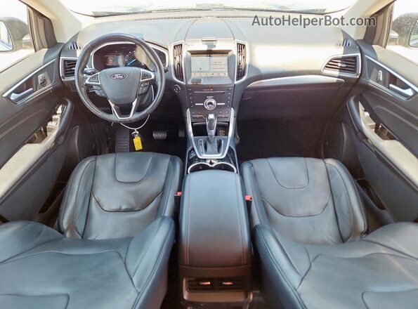 2FMPK3K81JBB72109 2018 FORD EDGE Gray Widok deski rozdzielczej
