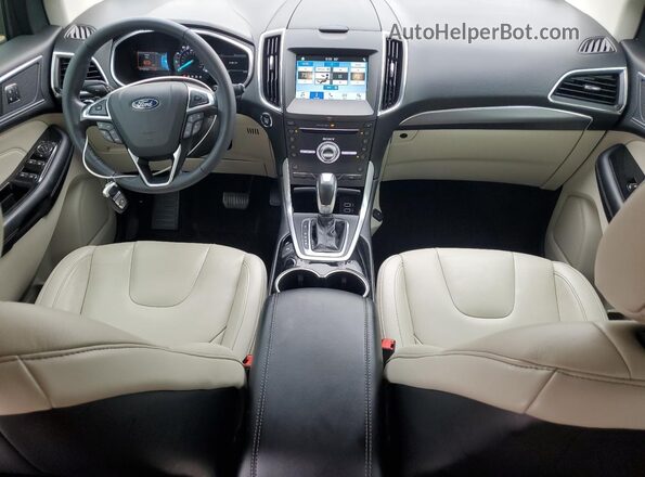 2FMPK3K82JBC28588 2018 FORD EDGE White Առջևի վահանակի տեսք