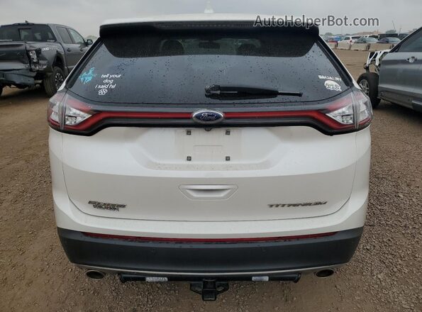 2FMPK3K82JBC28588 2018 FORD EDGE White Հետևի տեսք