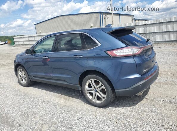 2FMPK3K84JBB35538 2018 FORD EDGE Синий Задняя левая четверть