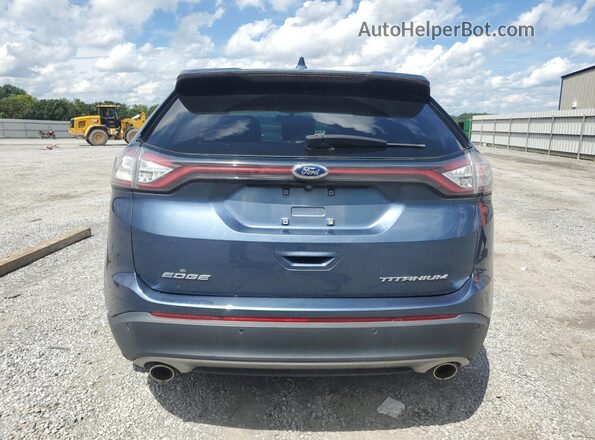 2FMPK3K84JBB35538 2018 FORD EDGE Синий Вид сзади