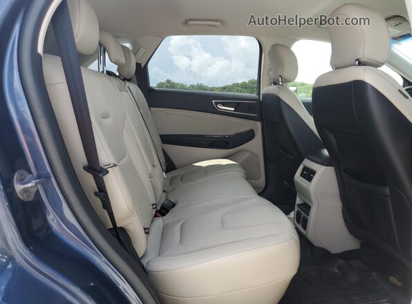 2FMPK3K84JBB35538 2018 FORD EDGE Синий Вид задней части салона
