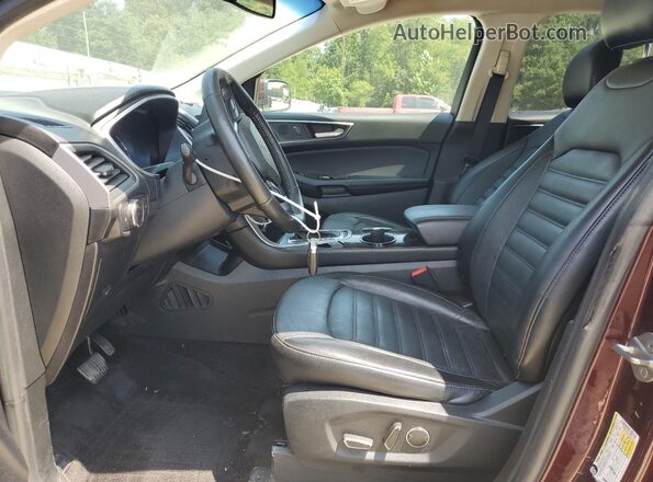 2FMPK4J89JBB61110 2018 FORD EDGE Burgundy Вид салону спереду