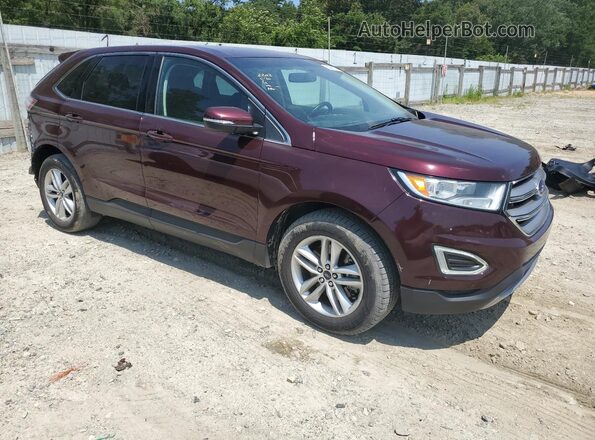 2FMPK4J89JBB61110 2018 FORD EDGE Burgundy Передня права чверть