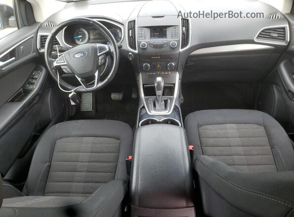 2FMPK4J8XJBC10377 2018 FORD EDGE Black Widok deski rozdzielczej
