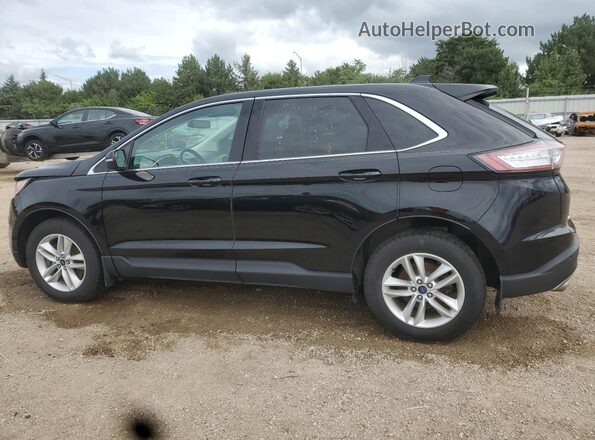 2FMPK4J8XJBC10377 2018 FORD EDGE Black Tył lewy