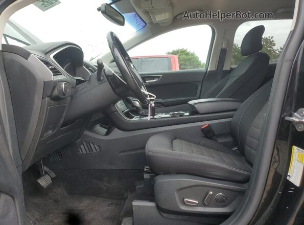 2FMPK4J8XJBC10377 2018 FORD EDGE Black Widok wnętrza z przodu