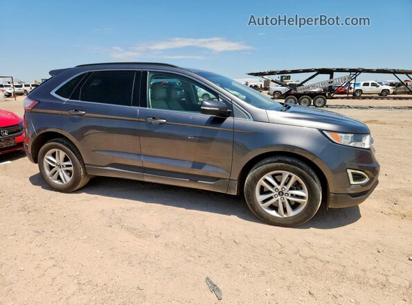 2FMPK4J90JBB05162 2018 FORD EDGE Gray Delantero derecho