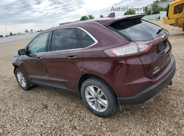 2FMPK4J95JBB10342 2018 FORD EDGE Темно-бордовый Задняя левая четверть