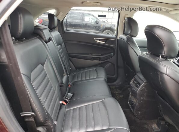 2FMPK4J95JBB10342 2018 FORD EDGE Темно-бордовый Вид задней части салона