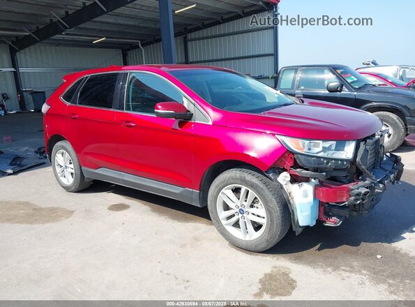 2FMPK4J96JBC26925 2018 FORD EDGE Красный Передняя правая четверть