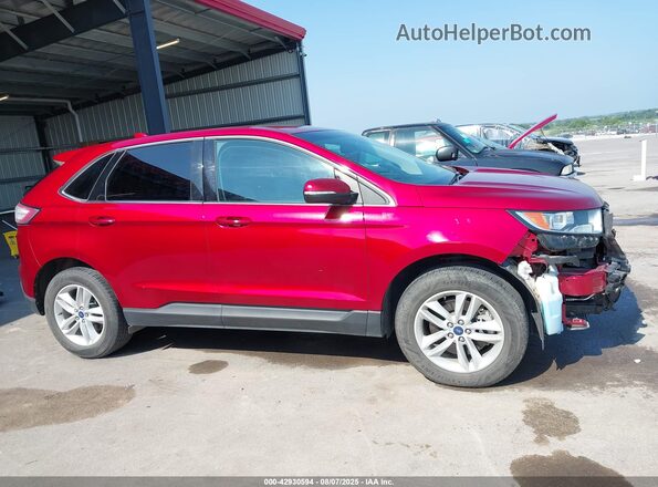 2FMPK4J96JBC26925 2018 FORD EDGE Красный Панорамный вид салона 360°