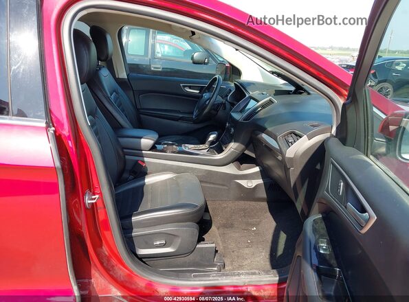 2FMPK4J96JBC26925 2018 FORD EDGE Красный Вид салона спереди