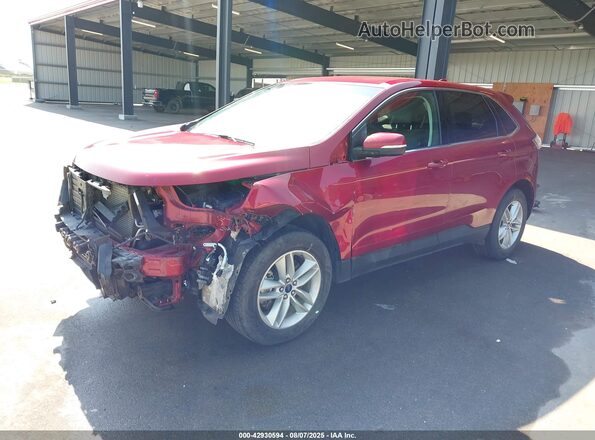 2FMPK4J96JBC26925 2018 FORD EDGE Красный Передняя левая четверть