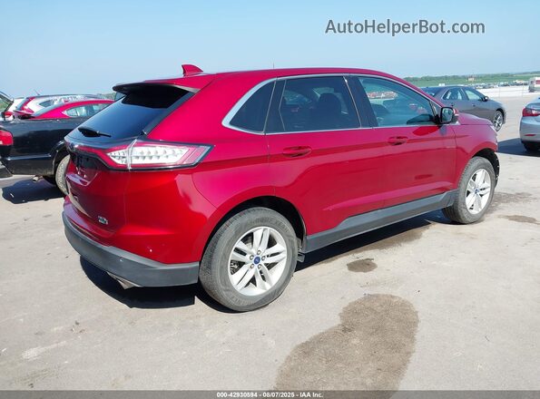 2FMPK4J96JBC26925 2018 FORD EDGE Красный Задняя правая четверть