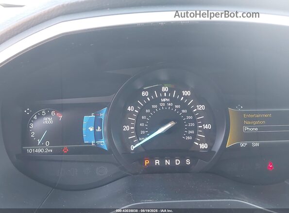 2FMPK4K86JBC33184 2018 FORD EDGE Silver Հետևի նստատեղերի տեսք