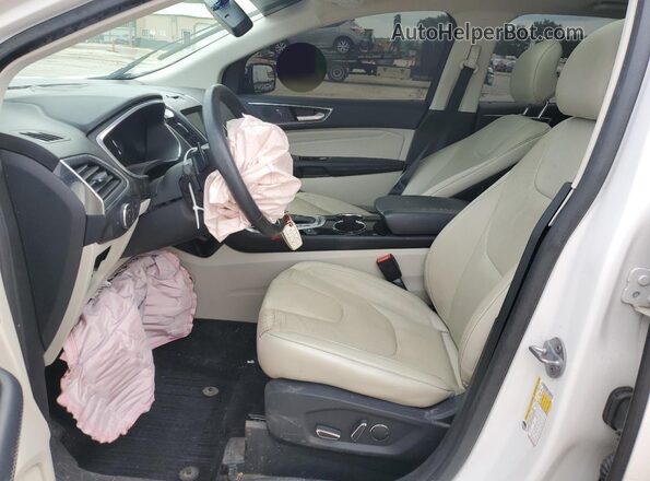 2FMPK4K87JBB49326 2018 FORD EDGE White წინა სალონის ხედი