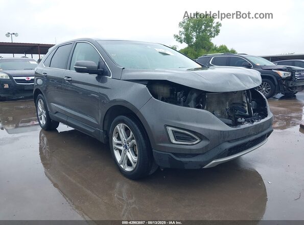 2FMPK4K92JBB43202 2018 FORD EDGE Gray წინა მარჯვენა