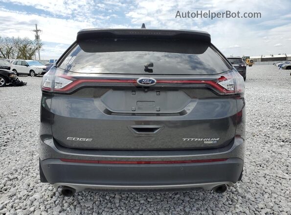 2FMPK4K93JBB68254 2018 FORD EDGE Gray უკანა ხედი