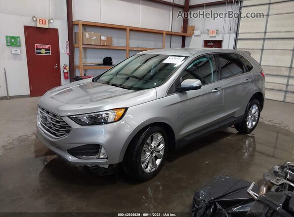 2FMPK4K97PBA39409 2023 FORD EDGE Silver წინა მარცხენა ხედი სამი მეოთხედიდან