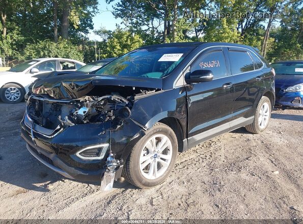 2FMPK4K99JBC19529 2018 FORD EDGE Black წინა მარცხენა ხედი სამი მეოთხედიდან