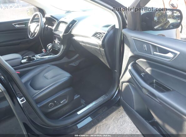 2FMPK4K99JBC19529 2018 FORD EDGE Black წინა სალონის ხედი