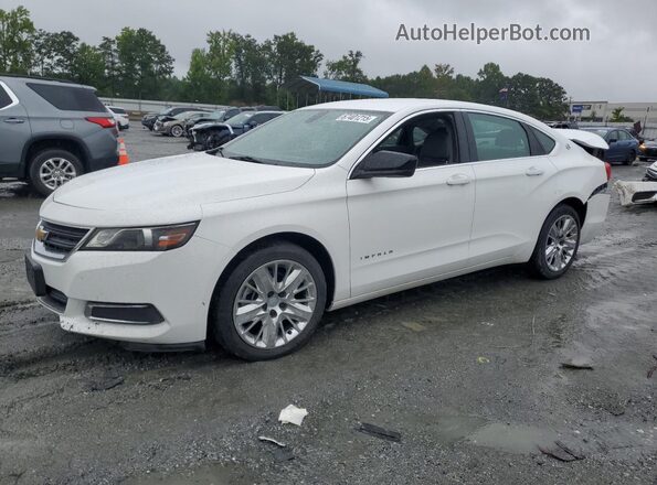 2G11X5SA2J9166314 2018 CHEVROLET IMPALA Белый Передняя левая четверть