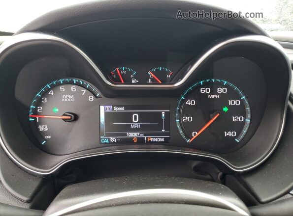 2G11X5SA2J9166314 2018 CHEVROLET IMPALA Белый Вид щитка приборов