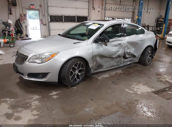 2G4GL5EXXH9197815 2017 BUICK REGAL Silver Առջևի ձախ երեք քառորդ տեսարան