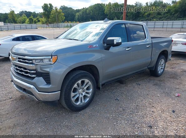 2GCUDGED9P1146096 2023 CHEVROLET SILVERADO Серый Передняя левая четверть