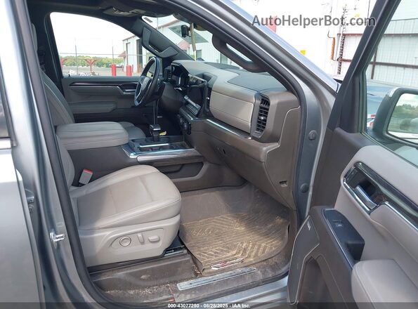 2GCUDGED9P1146096 2023 CHEVROLET SILVERADO Серый Вид салона спереди