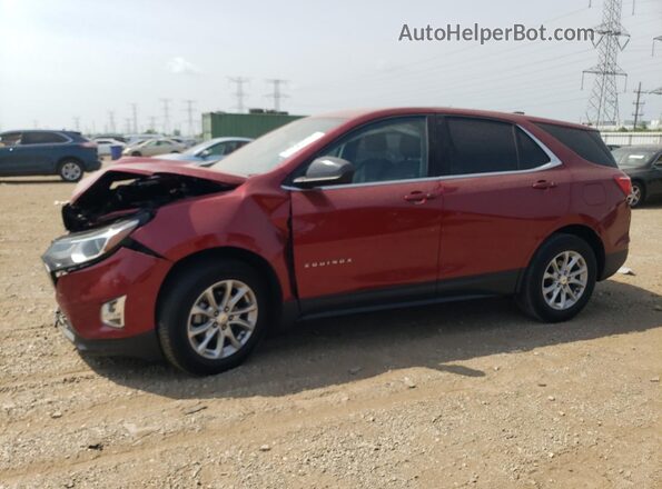 2GNAXJEVXJ6273375 2018 CHEVROLET EQUINOX Бордовый Передняя левая четверть
