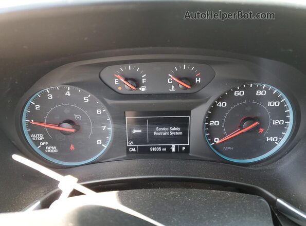 2GNAXSEV3J6271764 2018 CHEVROLET EQUINOX Silver Widok zestawu wskaźników