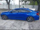 2018 Honda Civic Si Синий vin: 2HGFC1E55JH707833