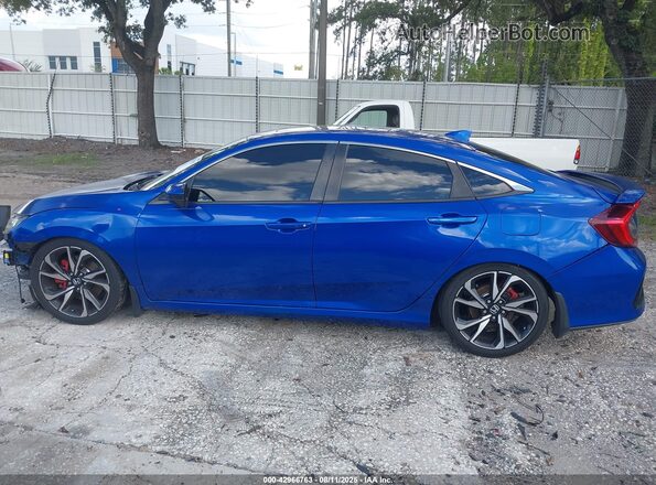 2HGFC1E55JH707833 2018 HONDA CIVIC Синий Панорамный вид салона 360°