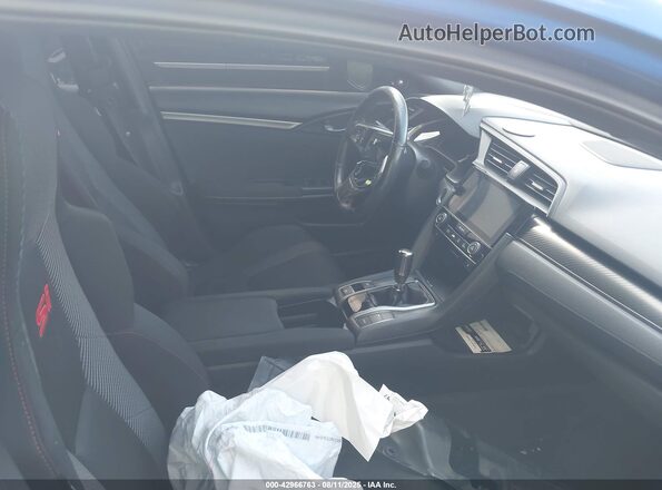 2HGFC1E55JH707833 2018 HONDA CIVIC Синий Вид наклейки с VIN-кодом