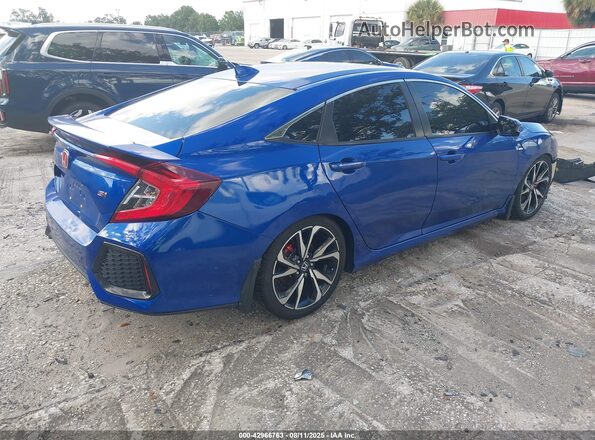2HGFC1E55JH707833 2018 HONDA CIVIC Синий Задняя правая четверть