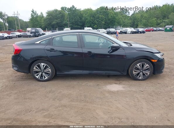 2HGFC1F70JH644883 2018 HONDA CIVIC Black უკანა სალონის ხედი